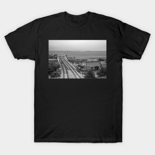 The rail swing bridge over the River Yare in Reedham T-Shirt